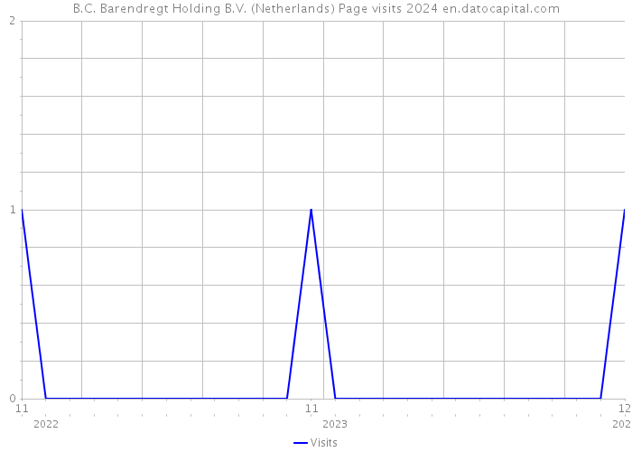B.C. Barendregt Holding B.V. (Netherlands) Page visits 2024 