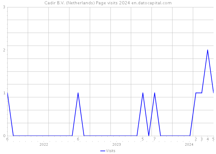 Cadir B.V. (Netherlands) Page visits 2024 
