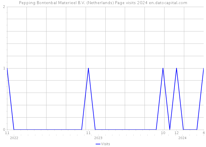 Pepping Bontenbal Materieel B.V. (Netherlands) Page visits 2024 