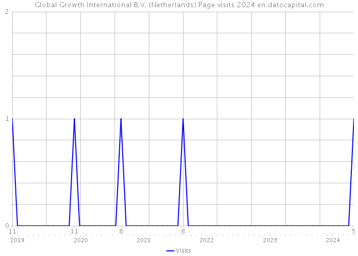 Global Growth International B.V. (Netherlands) Page visits 2024 