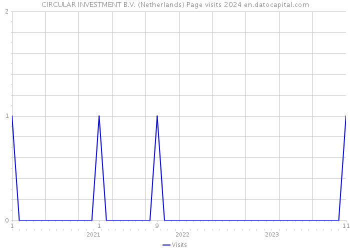 CIRCULAR INVESTMENT B.V. (Netherlands) Page visits 2024 