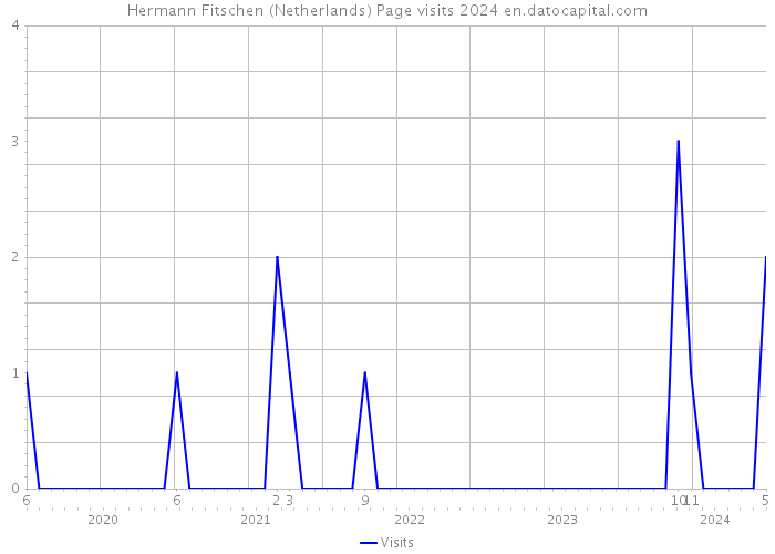 Hermann Fitschen (Netherlands) Page visits 2024 