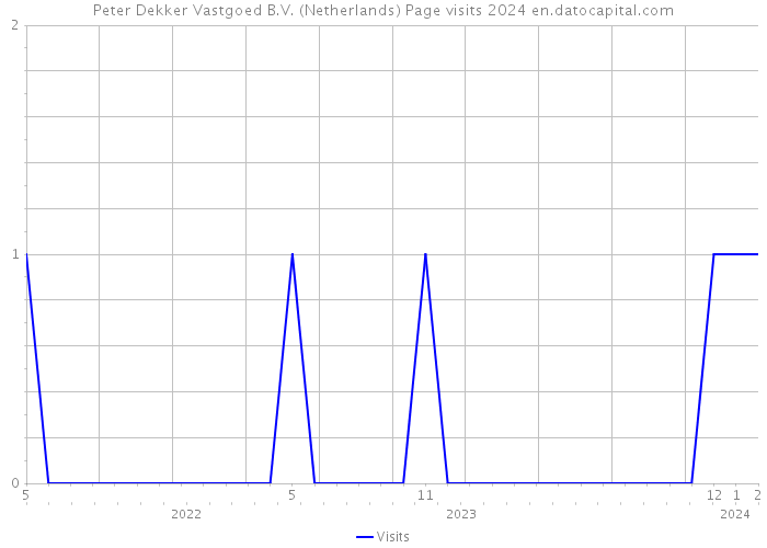 Peter Dekker Vastgoed B.V. (Netherlands) Page visits 2024 