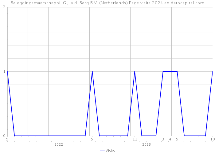 Beleggingsmaatschappij G.J. v.d. Berg B.V. (Netherlands) Page visits 2024 