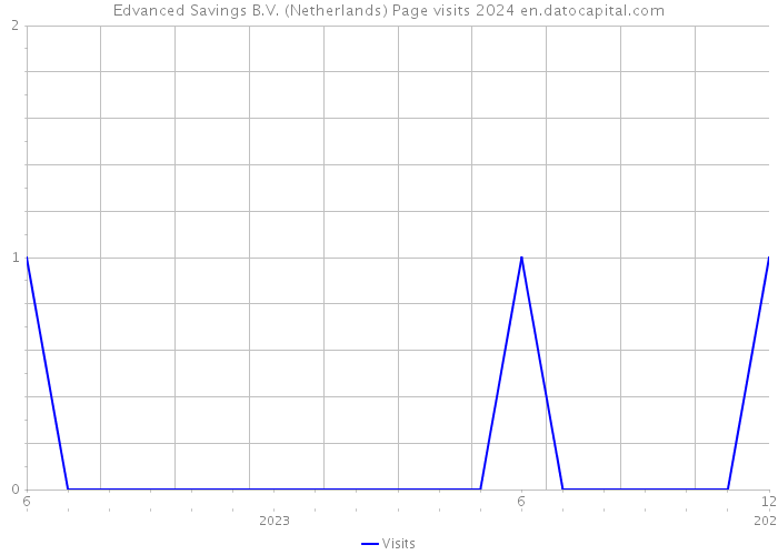 Edvanced Savings B.V. (Netherlands) Page visits 2024 