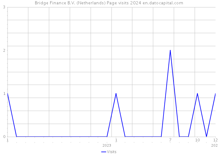 Bridge Finance B.V. (Netherlands) Page visits 2024 