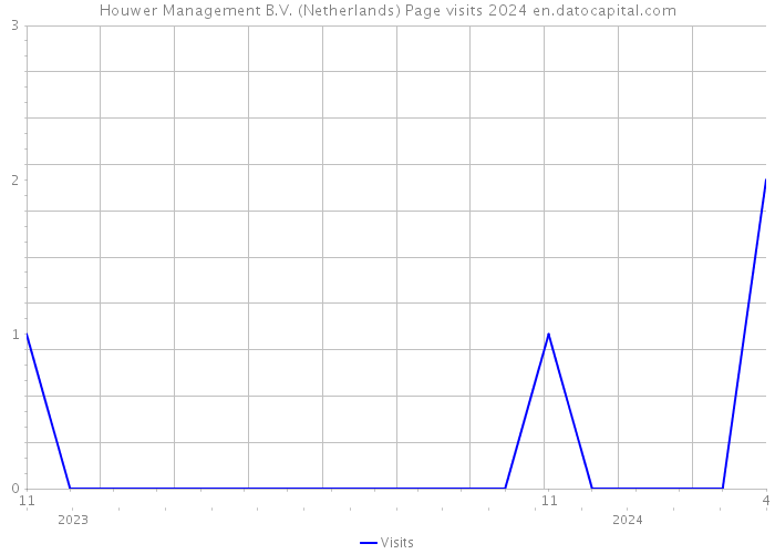 Houwer Management B.V. (Netherlands) Page visits 2024 