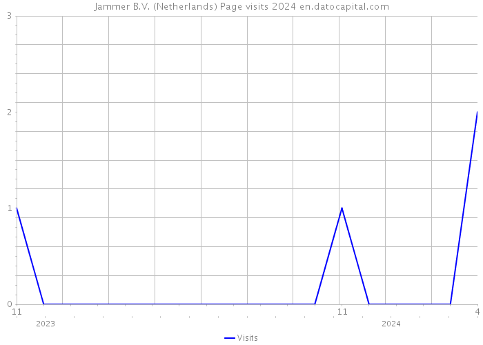 Jammer B.V. (Netherlands) Page visits 2024 