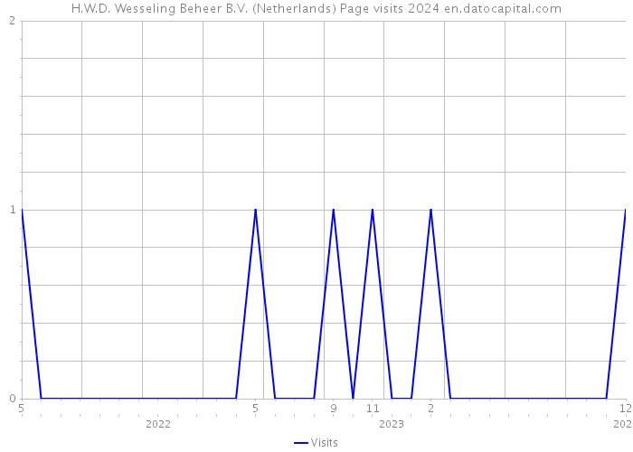 H.W.D. Wesseling Beheer B.V. (Netherlands) Page visits 2024 