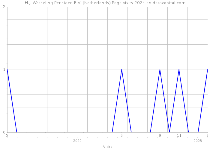 H.J. Wesseling Pensioen B.V. (Netherlands) Page visits 2024 