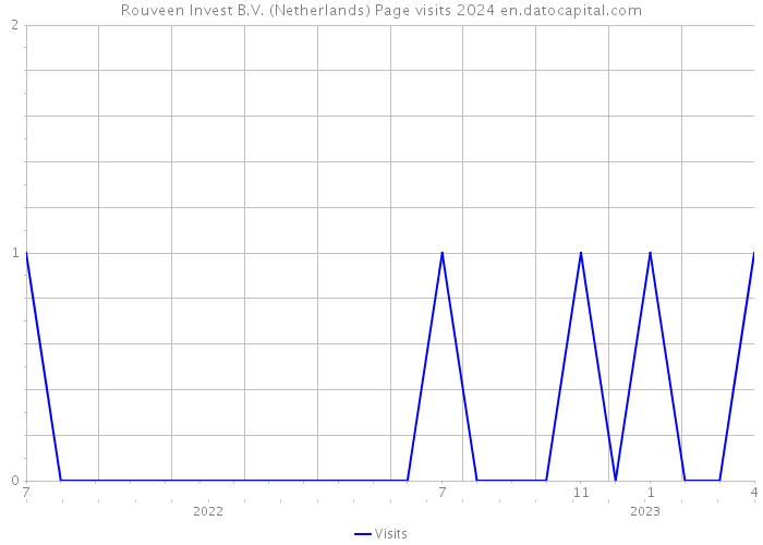 Rouveen Invest B.V. (Netherlands) Page visits 2024 