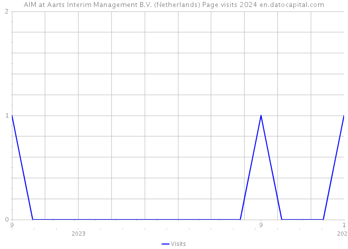 AIM at Aarts Interim Management B.V. (Netherlands) Page visits 2024 
