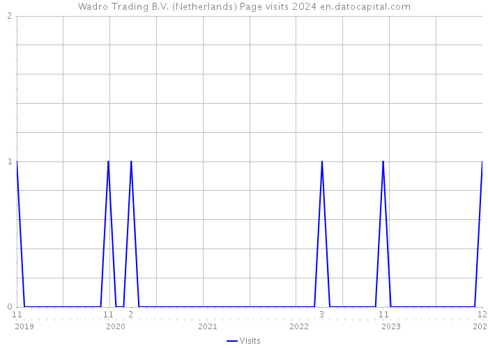 Wadro Trading B.V. (Netherlands) Page visits 2024 