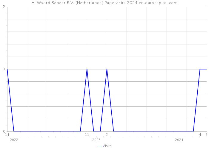 H. Woord Beheer B.V. (Netherlands) Page visits 2024 