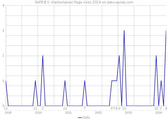 SAFE B.V. (Netherlands) Page visits 2024 