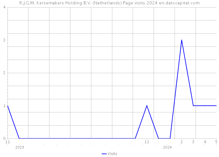R.J.G.M. Kersemakers Holding B.V. (Netherlands) Page visits 2024 