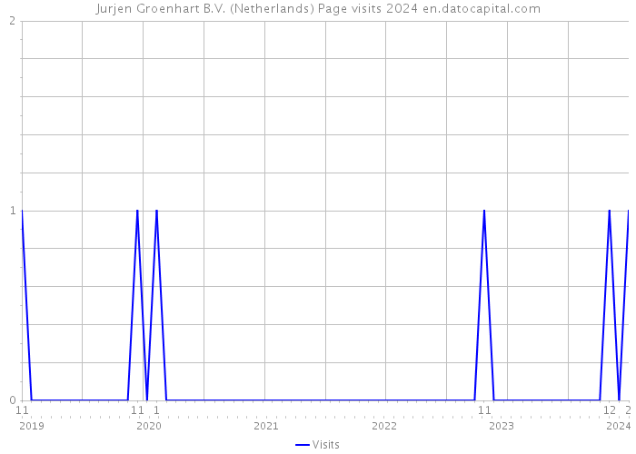 Jurjen Groenhart B.V. (Netherlands) Page visits 2024 