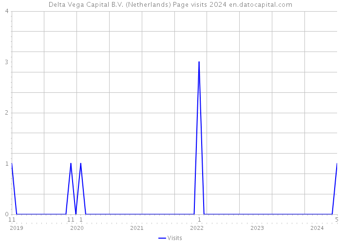 Delta Vega Capital B.V. (Netherlands) Page visits 2024 