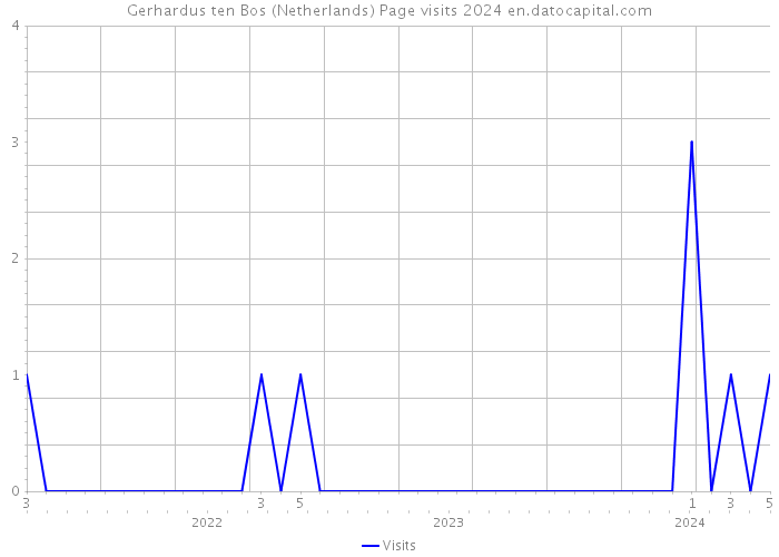 Gerhardus ten Bos (Netherlands) Page visits 2024 
