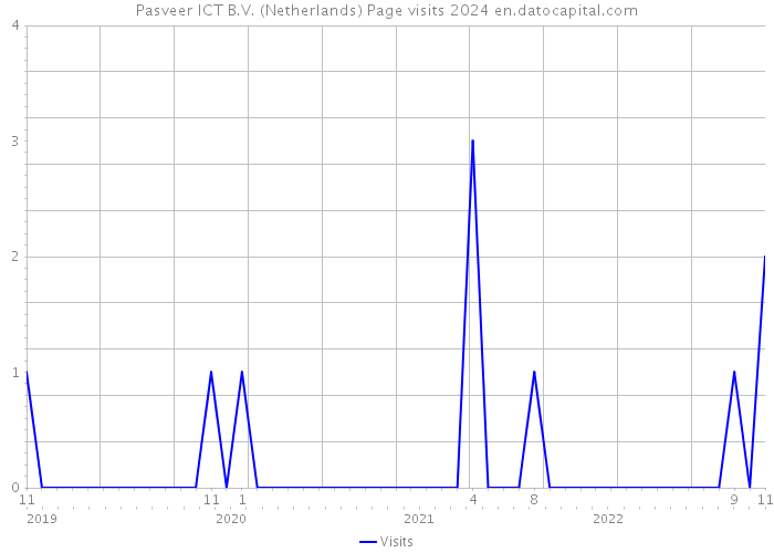 Pasveer ICT B.V. (Netherlands) Page visits 2024 