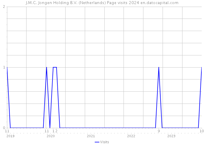 J.M.C. Jongen Holding B.V. (Netherlands) Page visits 2024 
