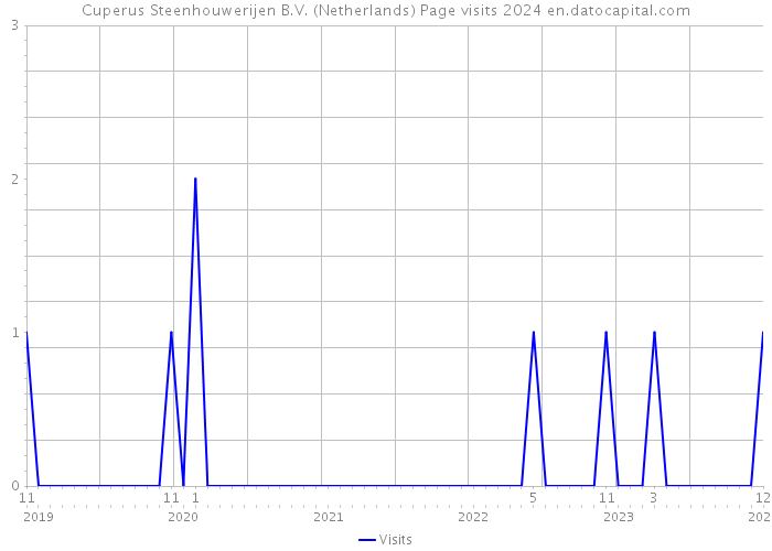 Cuperus Steenhouwerijen B.V. (Netherlands) Page visits 2024 