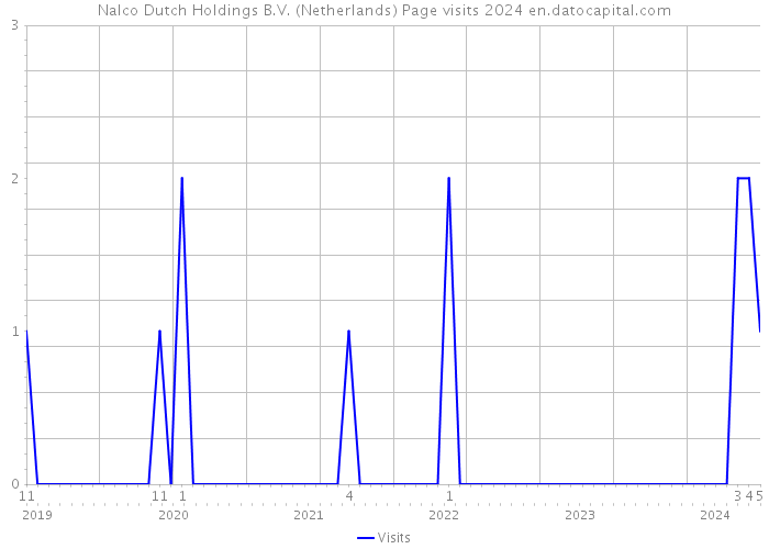 Nalco Dutch Holdings B.V. (Netherlands) Page visits 2024 