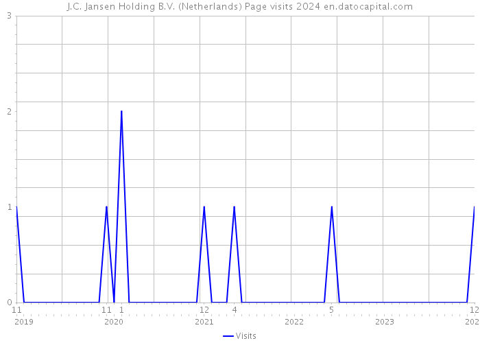 J.C. Jansen Holding B.V. (Netherlands) Page visits 2024 
