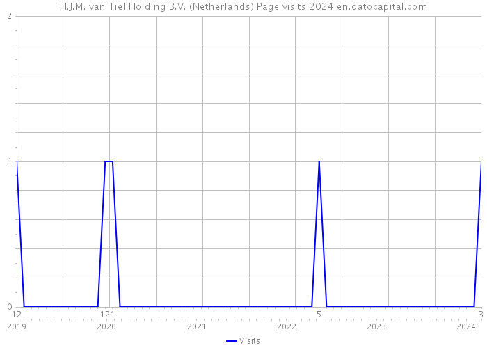 H.J.M. van Tiel Holding B.V. (Netherlands) Page visits 2024 
