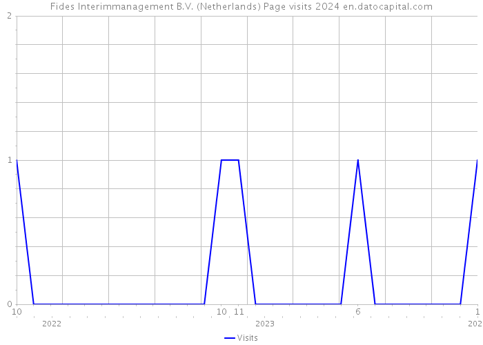 Fides Interimmanagement B.V. (Netherlands) Page visits 2024 