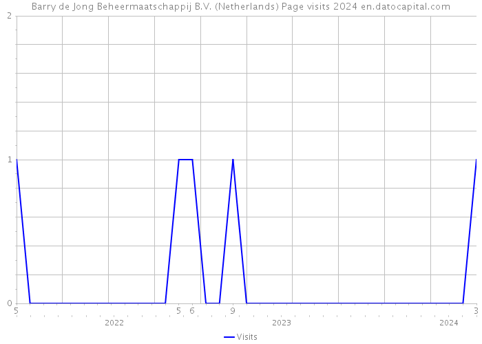 Barry de Jong Beheermaatschappij B.V. (Netherlands) Page visits 2024 