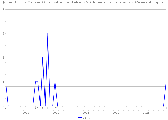Jannie Brünink Mens en Organisatieontwikkeling B.V. (Netherlands) Page visits 2024 