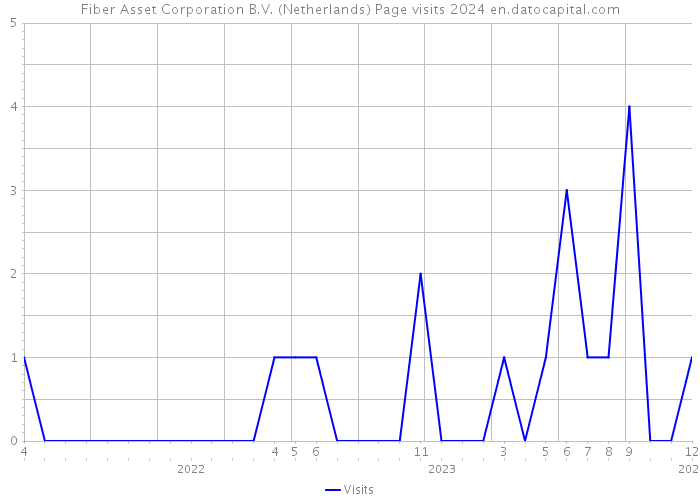 Fiber Asset Corporation B.V. (Netherlands) Page visits 2024 