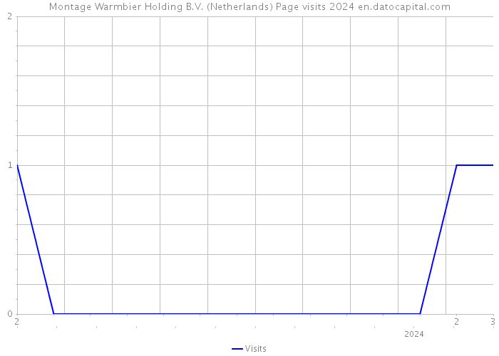 Montage Warmbier Holding B.V. (Netherlands) Page visits 2024 