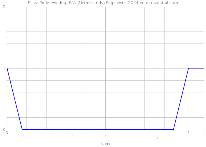 Plaza Padel Holding B.V. (Netherlands) Page visits 2024 