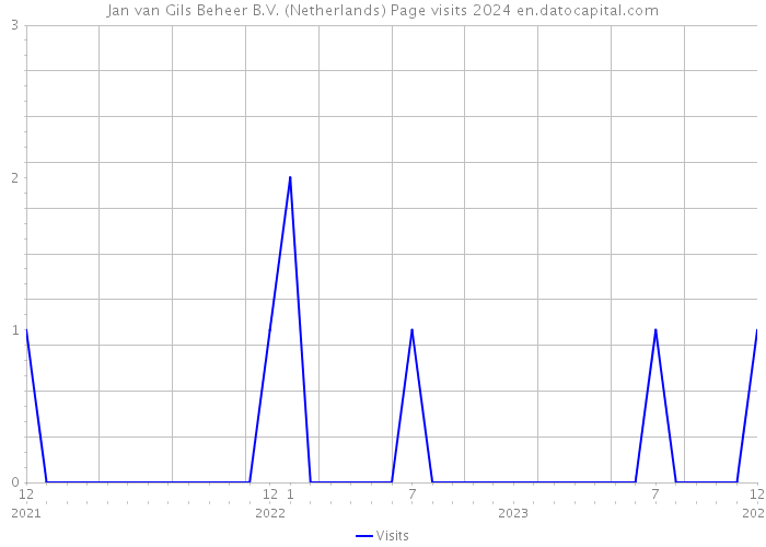 Jan van Gils Beheer B.V. (Netherlands) Page visits 2024 