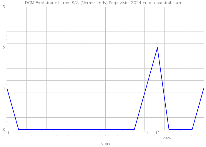 DCM Exploitatie Lomm B.V. (Netherlands) Page visits 2024 