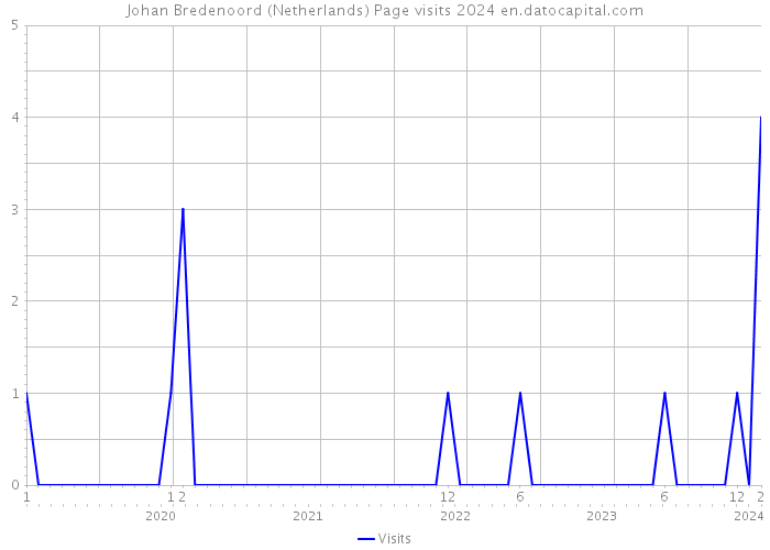Johan Bredenoord (Netherlands) Page visits 2024 