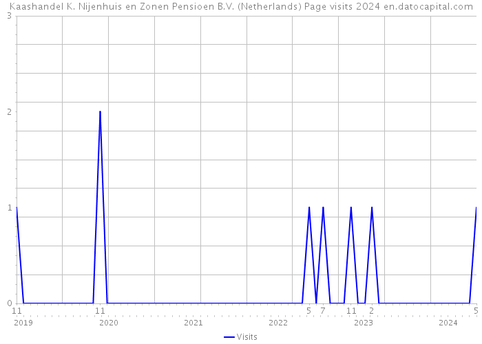 Kaashandel K. Nijenhuis en Zonen Pensioen B.V. (Netherlands) Page visits 2024 