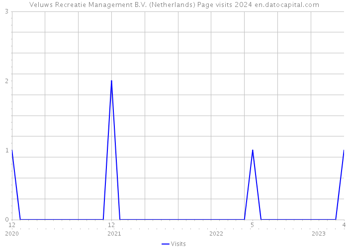 Veluws Recreatie Management B.V. (Netherlands) Page visits 2024 