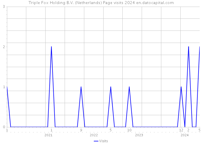 Triple Fox Holding B.V. (Netherlands) Page visits 2024 