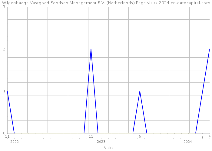 Wilgenhaege Vastgoed Fondsen Management B.V. (Netherlands) Page visits 2024 