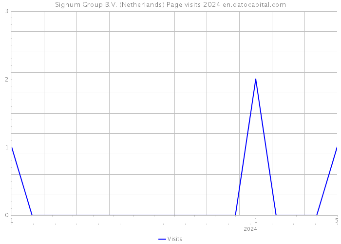 Signum Group B.V. (Netherlands) Page visits 2024 