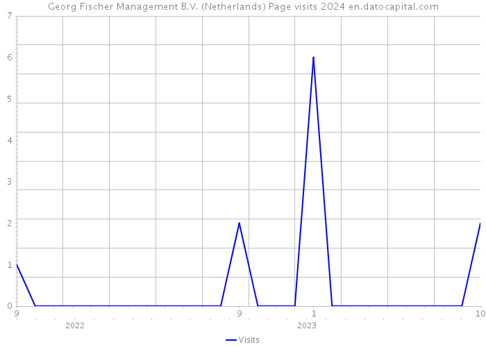 Georg Fischer Management B.V. (Netherlands) Page visits 2024 