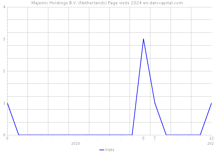 Majestic Holdings B.V. (Netherlands) Page visits 2024 