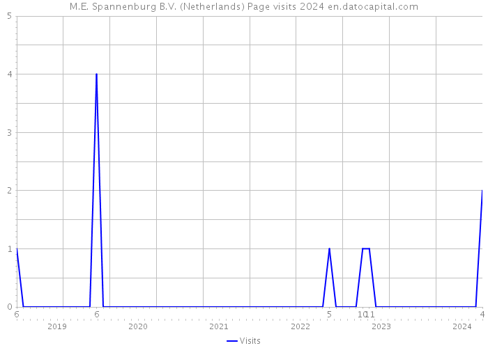 M.E. Spannenburg B.V. (Netherlands) Page visits 2024 