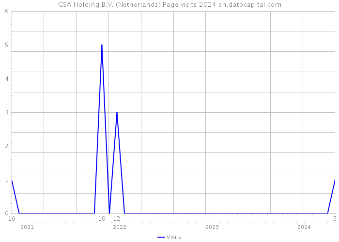 GSA Holding B.V. (Netherlands) Page visits 2024 