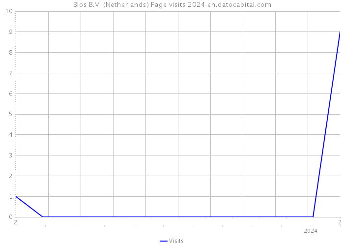 Blos B.V. (Netherlands) Page visits 2024 