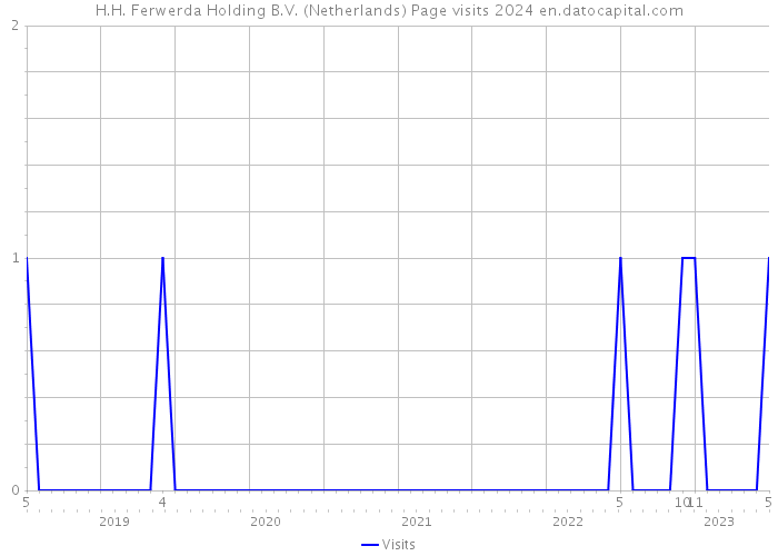 H.H. Ferwerda Holding B.V. (Netherlands) Page visits 2024 