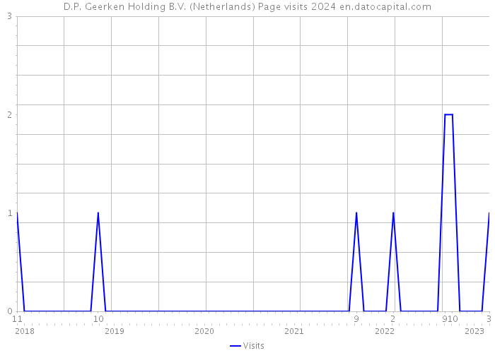 D.P. Geerken Holding B.V. (Netherlands) Page visits 2024 